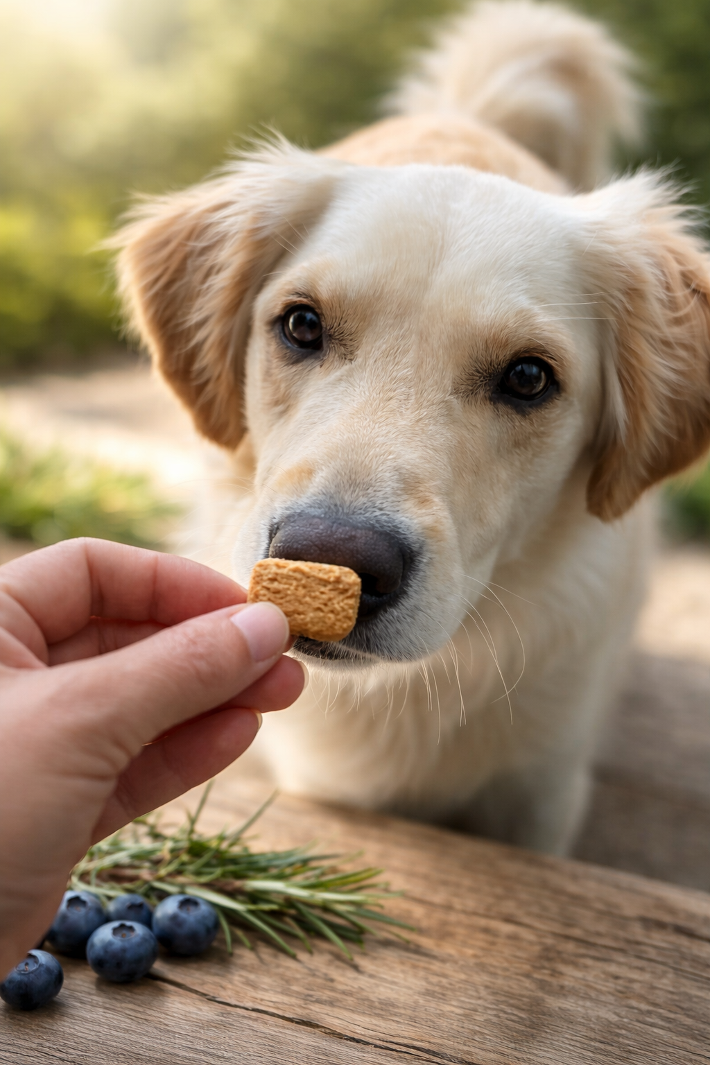 Nature4Paws Natural Peanut Butter & Blueberry Dog Treats