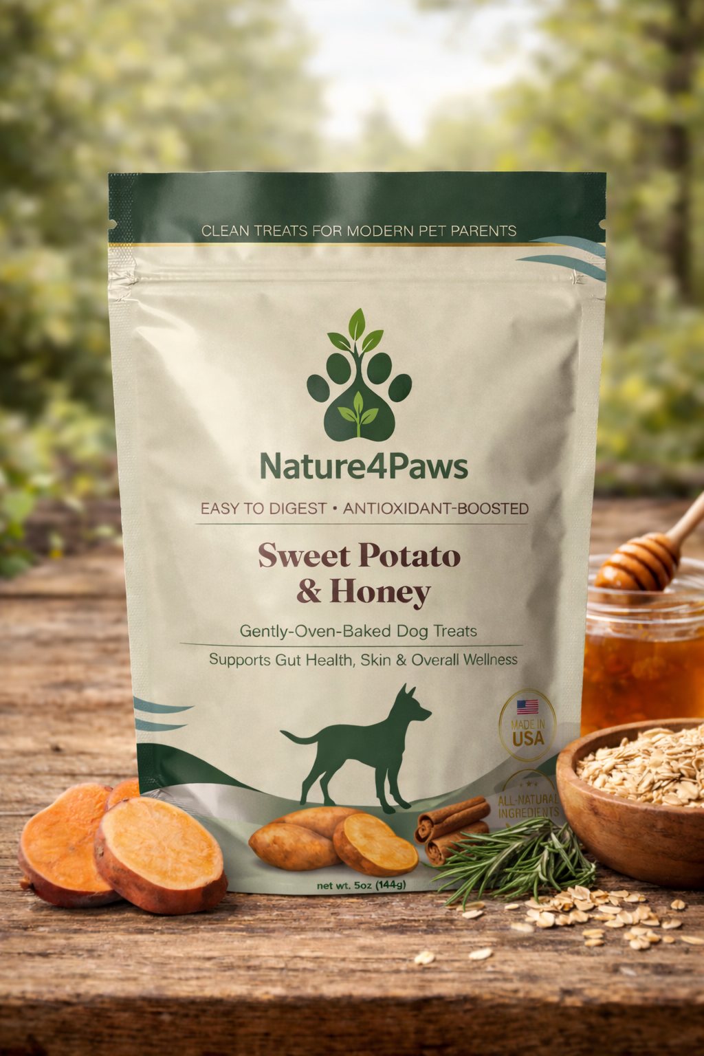 Nature4Paws Natural Sweet Potato & Honey Dog Treats